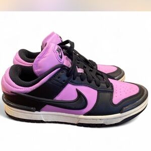 Nike Kids Black and Pink Sneakers